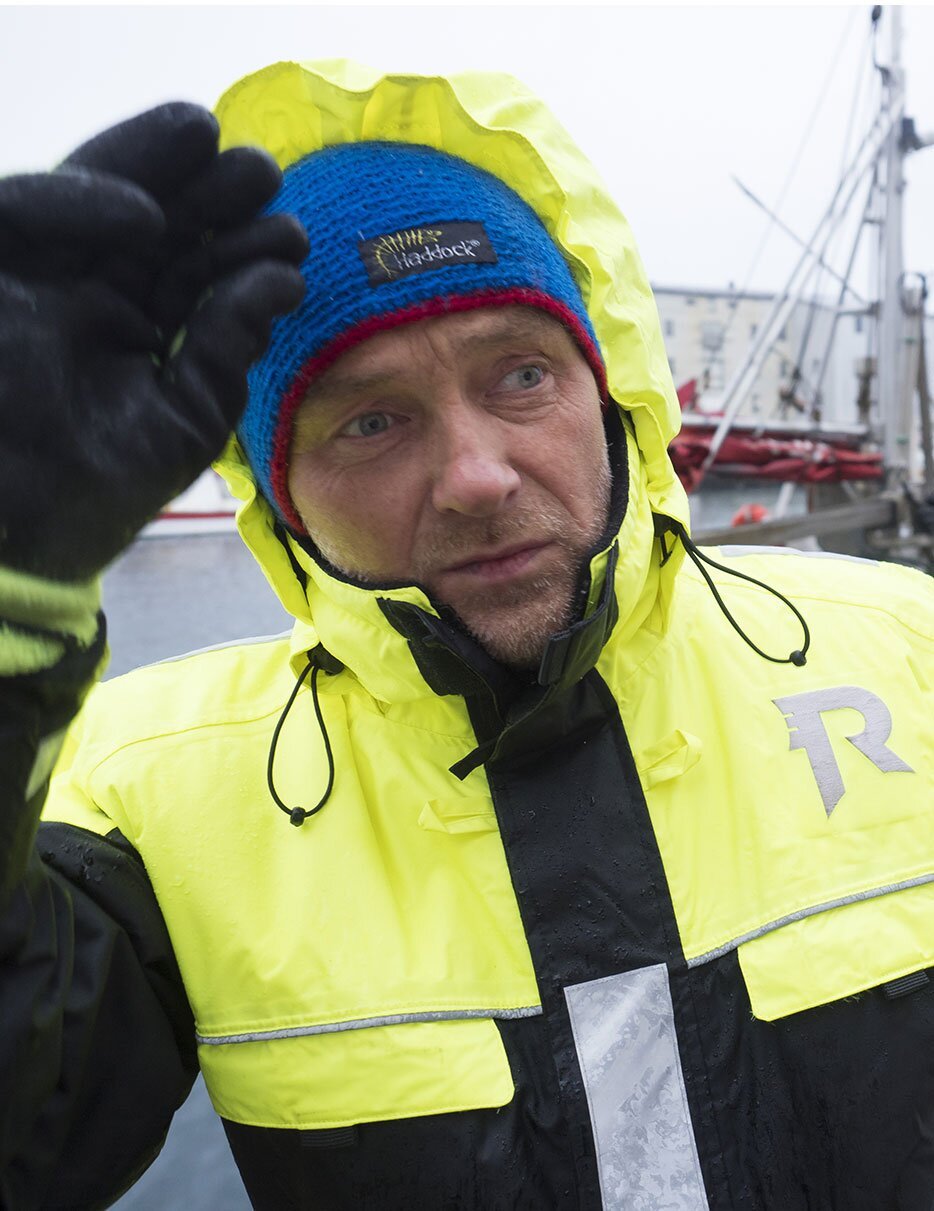 Portrait of Pål Arild Pettersen in bad weather